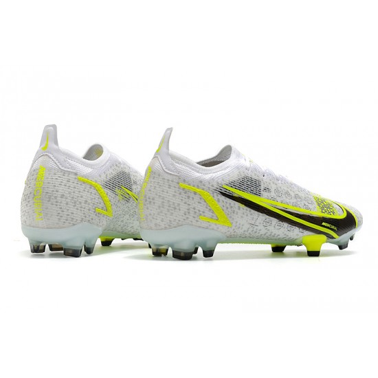 Nike Mercurial Vapor 14 Elite FG Low White Yellow Black Woemn And Men Football Boots