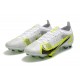 Nike Mercurial Vapor 14 Elite FG Low White Yellow Black Woemn And Men Football Boots