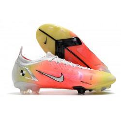 Nike Mercurial Vapor 14 Elite FG Low White Yellow Pink Woemn And Men Football Boots