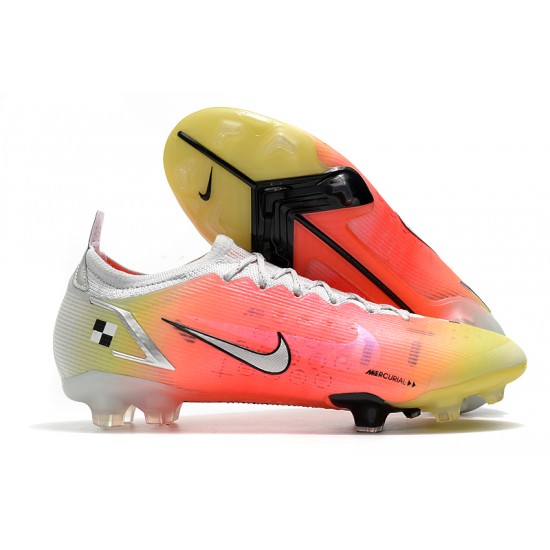 Nike Mercurial Vapor 14 Elite FG Low White Yellow Pink Woemn And Men Football Boots