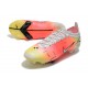 Nike Mercurial Vapor 14 Elite FG Low White Yellow Pink Woemn And Men Football Boots