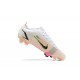 Nike Mercurial Vapor 14 Elite FG White Black Yellow Low Men Football Boots