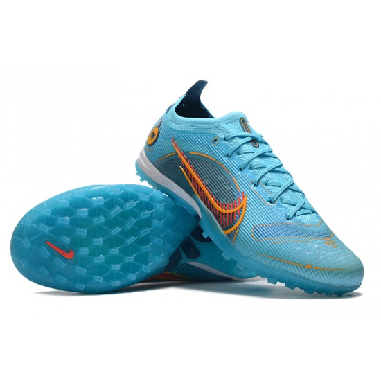 Nike Mercurial Vapor 14.5 Elite TF Low Blue Orange Men Football Boots