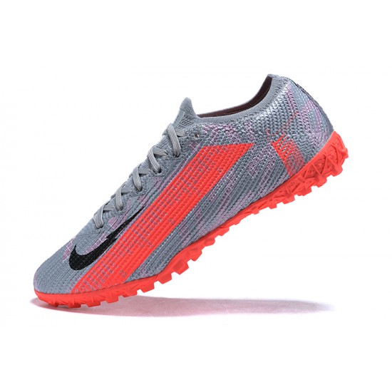 Nike Mercurial Vapor 13 Elite TF Black Gray Orange Low Men Football Boots