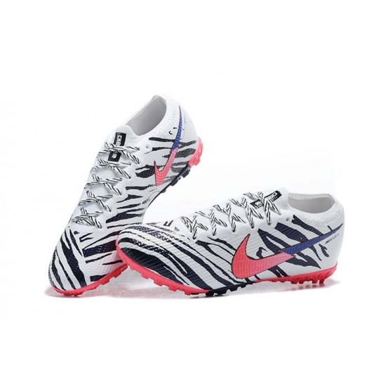 Nike Mercurial Vapor 13 Elite TF Black White Pink Blue Low Men Football Boots