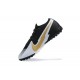 Nike Mercurial Vapor 13 Elite TF Black Yellow Gold White Low Men Football Boots