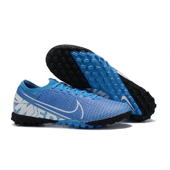 Nike Mercurial Vapor 13 Elite TF Blue White Black Low Men Football Boots