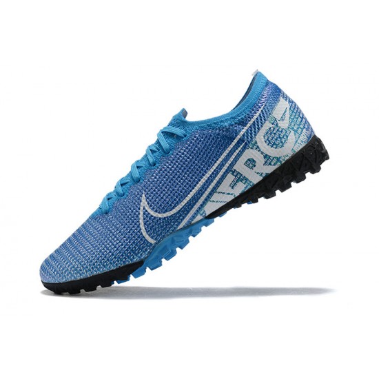 Nike Mercurial Vapor 13 Elite TF Blue White Black Low Men Football Boots