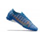 Nike Mercurial Vapor 13 Elite TF Blue White Orange Low Men Football Boots
