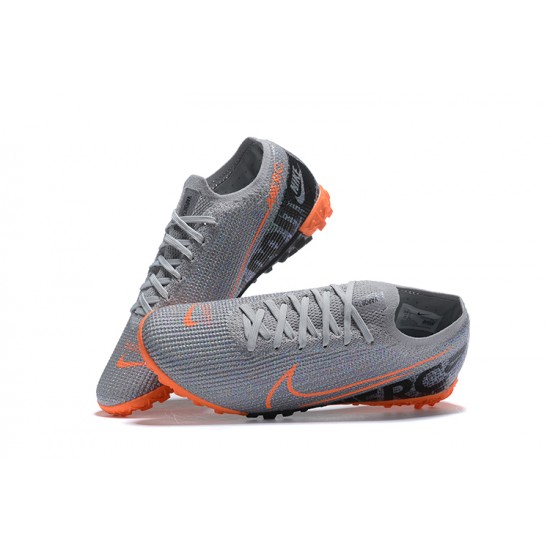 Nike Mercurial Vapor 13 Elite TF Orange Black Gray Low Men Football Boots