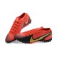 Nike Mercurial Vapor 13 Elite TF Red Gold Black Low Men Football Boots