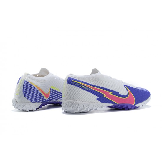 Nike Mercurial Vapor 13 Elite TF White Purple Low Men Football Boots