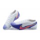Nike Mercurial Vapor 13 Elite TF White Purple Low Men Football Boots