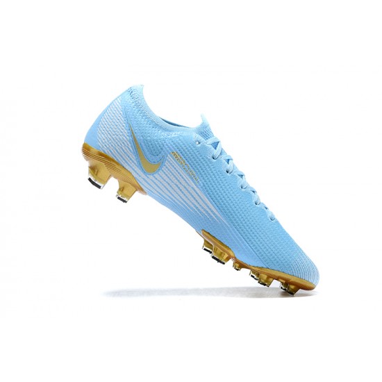Nike Mercurial Vapor VII 13 Elite FG Blue Gold White Low Men Football Boots