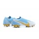 Nike Mercurial Vapor VII 13 Elite FG Blue Gold White Low Men Football Boots