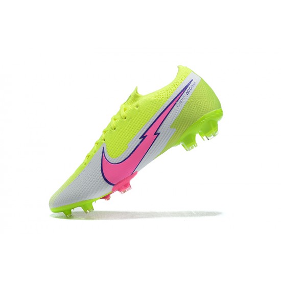 Nike Mercurial Vapor VII 13 Elite FG Light/Yellow Pink Black White Low Men Football Boots