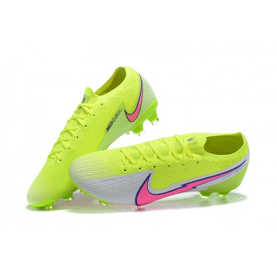 Nike Mercurial Vapor VII 13 Elite FG Light/Yellow Pink Black White Low Men Football Boots