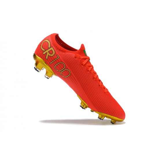 Nike Mercurial Vapor VII 13 Elite FG Red Gold Low Men Football Boots