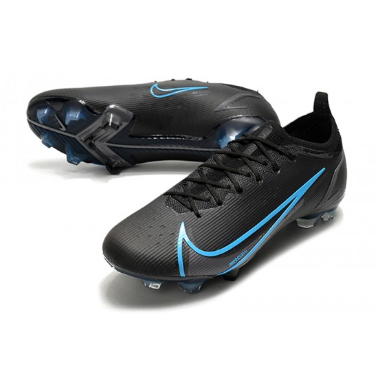 Nike Mercurial Vapor XIV Elite FG Low Black Blue Men Football Boots