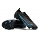 Nike Mercurial Vapor XIV Elite FG Low Black Blue Men Football Boots