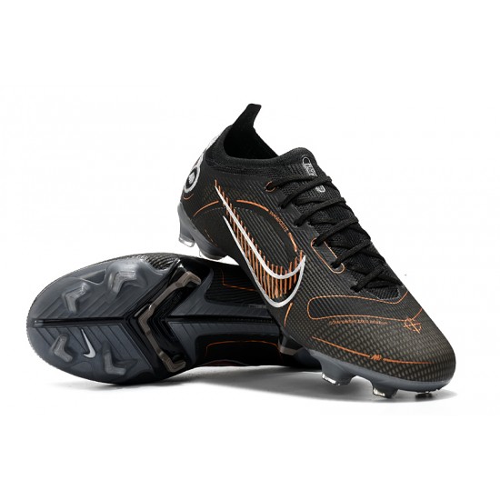 Nike Mercurial Vapor XIV Elite FG Low Sliever Black Brow Men Football Boots