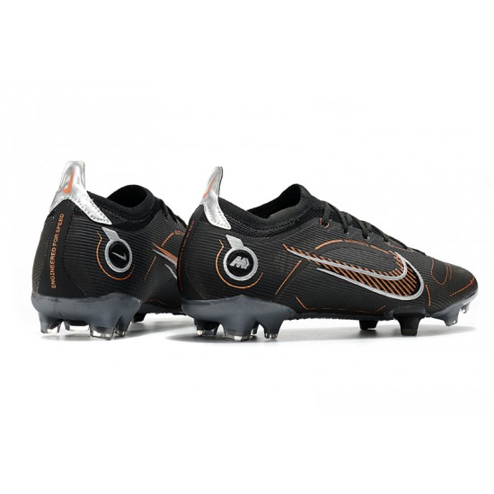 Nike Mercurial Vapor XIV Elite FG Low Sliever Black Brow Men Football Boots