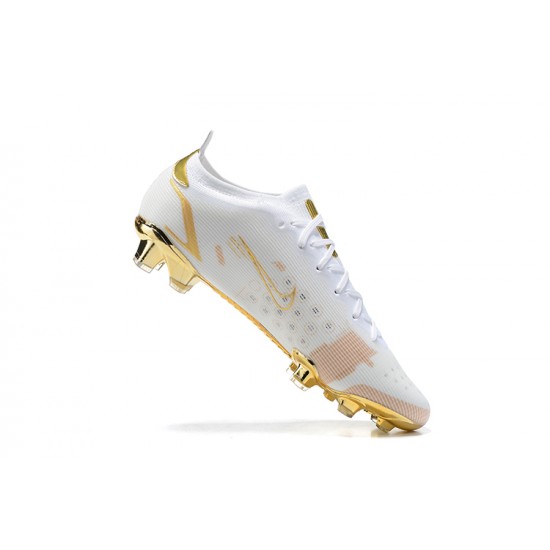 Nike Mercurial Vapor XIV Elite FG White Gold Low Men Football Boots