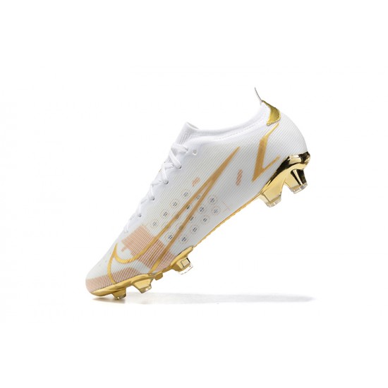 Nike Mercurial Vapor XIV Elite FG White Gold Low Men Football Boots