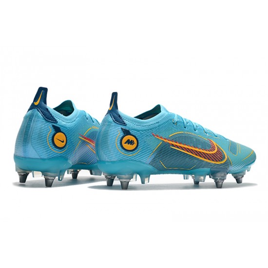 Nike Mercurial Vapor XIV Elite SG PRO Anti Clog Low Blue Men Football Boots