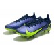 Nike Mercurial Vapor XIV Elite SG PRO Anti Clog Low Deep Blue Yellow Men Football Boots