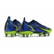 Nike Mercurial Vapor XIV Elite SG PRO Anti Clog Low Deep Blue Yellow Men Football Boots