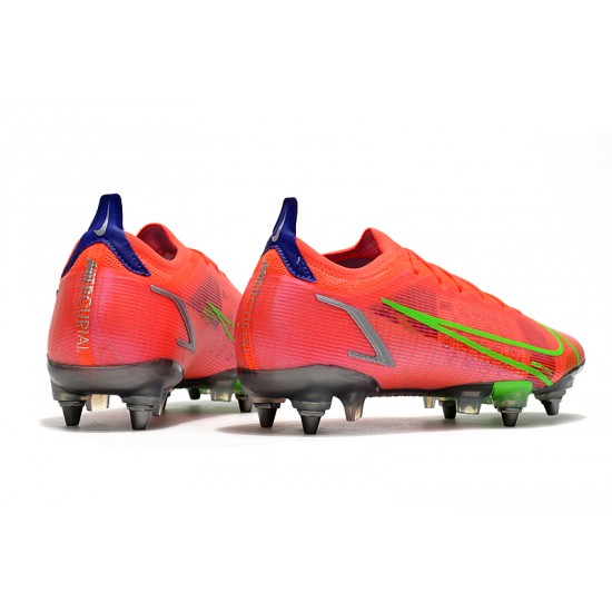 Nike Mercurial Vapor XIV Elite SG PRO Anti Clog Low Grey Red Men Football Boots