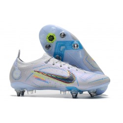 Nike Mercurial Vapor XIV Elite SG PRO Anti Clog Low White Blue Men Football Boots