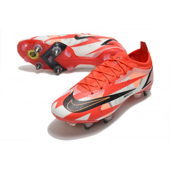 Nike Mercurial Vapor XIV Elite SG PRO Anti Clog Low White Red Men Football Boots