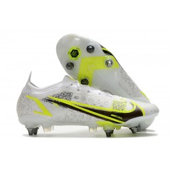 Nike Mercurial Vapor XIV Elite SG PRO Anti Clog Low White Yellow Men Football Boots