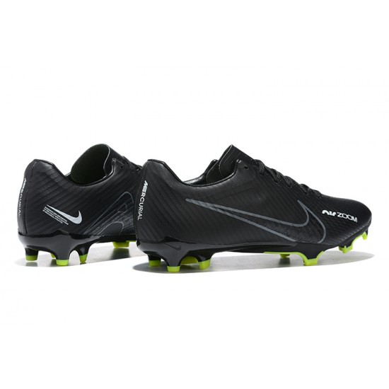 Nike Mercurial Vapor XV FG Black Green Men Low Football Boots