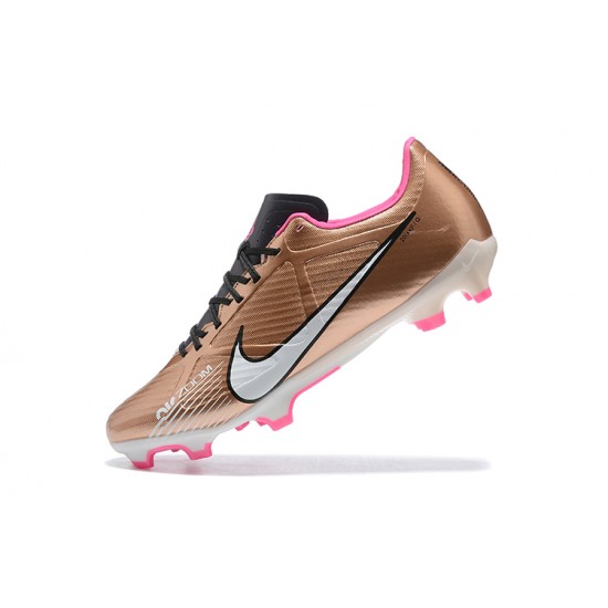 Nike Mercurial Vapor XV FG Gold Pink Black White Men Low Football Boots