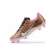 Nike Mercurial Vapor XV FG Gold Pink Black White Men Low Football Boots