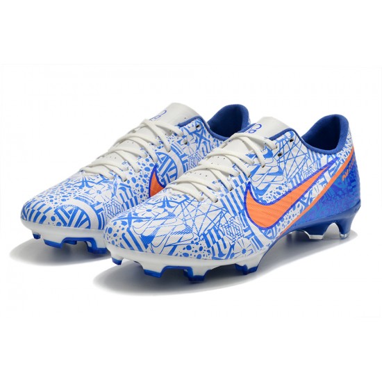 Nike Mercurial Vapor XV FG Low White Blue Men Football Boots