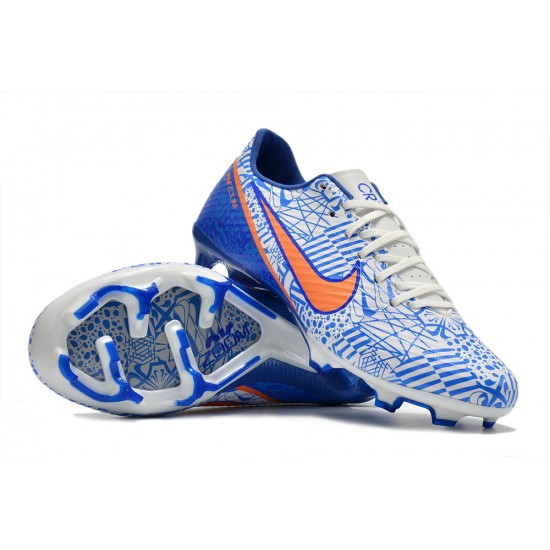 Nike Mercurial Vapor XV FG Low White Blue Men Football Boots