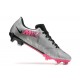 Nike Mercurial Vapor XV FG Silver Pink Black Men Low Football Boots