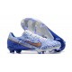 Nike Mercurial Vapor XV FG White Gold Blue Men Low Football Boots