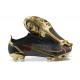 Nike Mercurial Vapor XIV Elite FG Black Gold Deepwine Low Men Football Boots