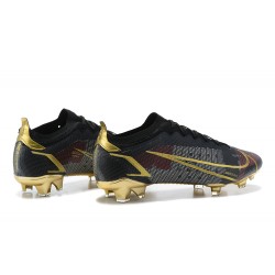 Nike Mercurial Vapor XIV Elite FG Black Gold Deepwine Low Men Football Boots