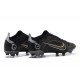 Nike Mercurial Vapor XIV Elite FG Black Silver Gold Low Men Football Boots