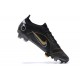 Nike Mercurial Vapor XIV Elite FG Black Silver Gold Low Men Football Boots