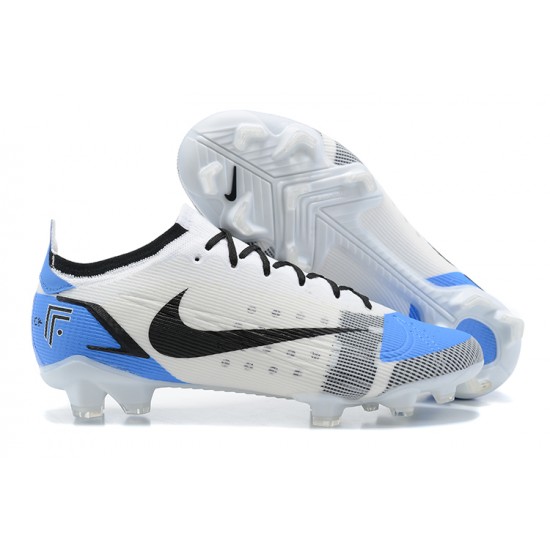 Nike Mercurial Vapor XIV Elite FG Blue Black White Silver Low Men Football Boots