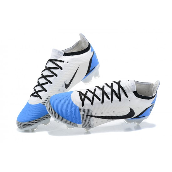 Nike Mercurial Vapor XIV Elite FG Blue Black White Silver Low Men Football Boots