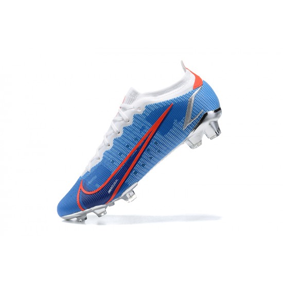 Nike Mercurial Vapor XIV Elite FG Blue Orange White Low Men Football Boots