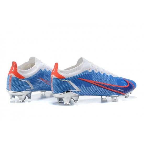 Nike Mercurial Vapor XIV Elite FG Blue Orange White Low Men Football Boots